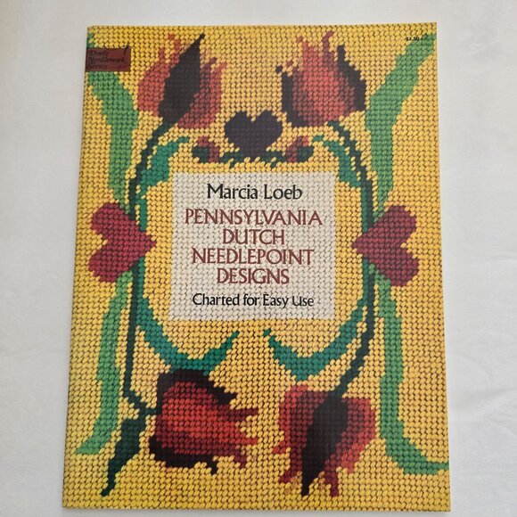 Marcia Loeb Pennsylvania Dutch Needlepoint Designs Charted For Easy Use Book - Picture 12 of 16